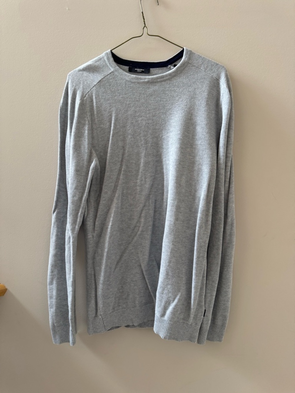 Light Gray Men's Crewneck Sweater
